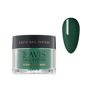 Lavis Acrylic Powder - 225 Evergreens - Green Colors by LAVIS NAILS sold by DTK Nail Supply
