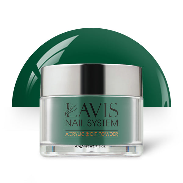 Lavis Acrylic Powder - 225 Evergreens - Green Colors by LAVIS NAILS sold by DTK Nail Supply