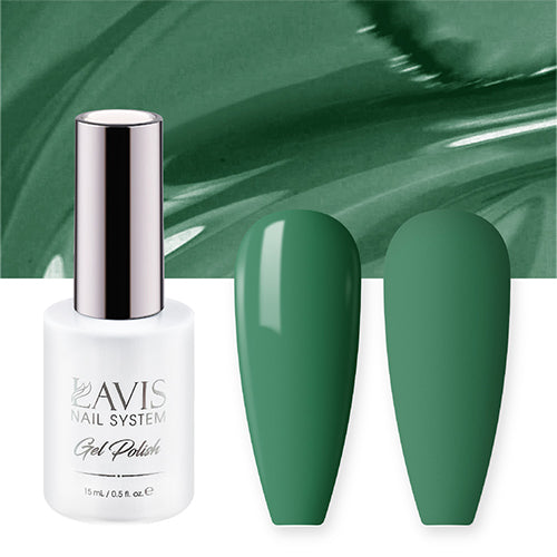 LAVIS Nail Lacquer - 227 Lucky Green - 0.5oz by LAVIS NAILS sold by DTK Nail Supply