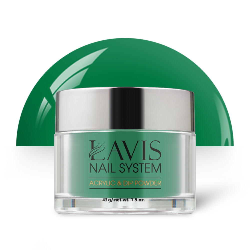 Lavis Acrylic Powder - 227 Lucky Green - Green Colors by LAVIS NAILS sold by DTK Nail Supply