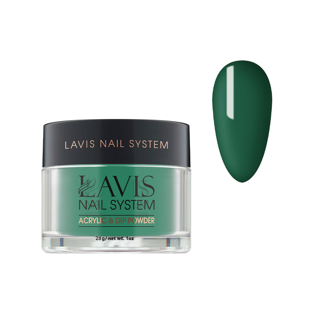 Lavis Acrylic Powder - 228 Greenery - Green Colors by LAVIS NAILS sold by DTK Nail Supply