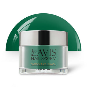 Lavis Acrylic Powder - 228 Greenery - Green Colors by LAVIS NAILS sold by DTK Nail Supply