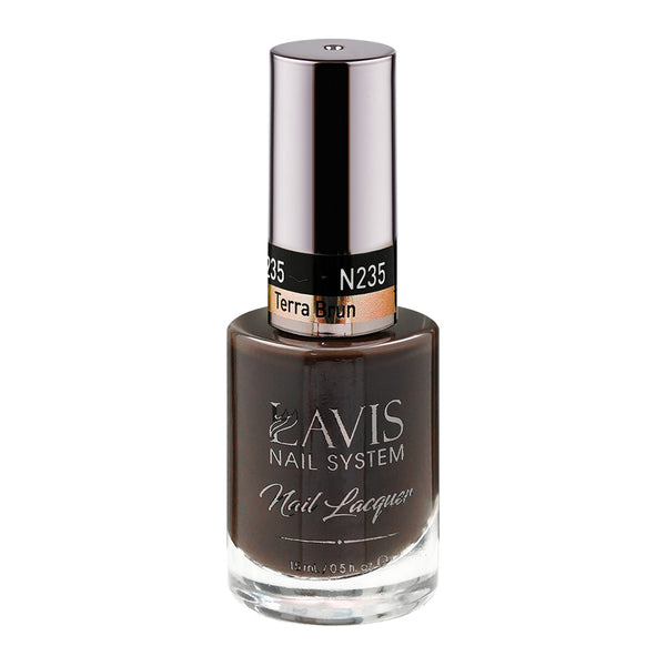 LAVIS Nail Lacquer - 235 Terra Brun - 0.5oz by LAVIS NAILS sold by DTK Nail Supply