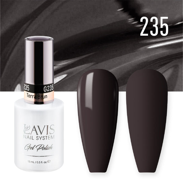 Lavis Gel Polish 235 - Brown Colors - Terra Brun by LAVIS NAILS sold by DTK Nail Supply