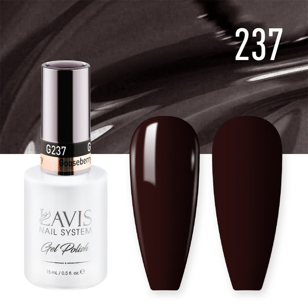 Lavis Gel Nail Polish Duo - 237 Plum Colors - Gooseberry by LAVIS NAILS sold by DTK Nail Supply