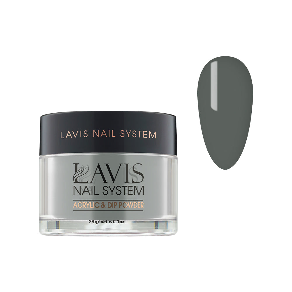 Lavis Acrylic Powder - 247 Laurel Green - Moss, Gray Colors by LAVIS NAILS sold by DTK Nail Supply
