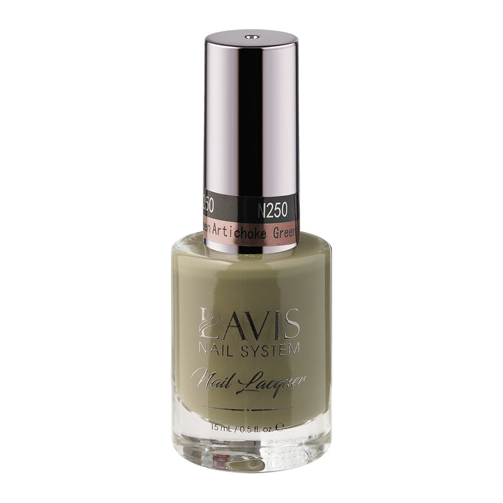 LAVIS Nail Lacquer - 250 Artichoke Green - 0.5oz by LAVIS NAILS sold by DTK Nail Supply