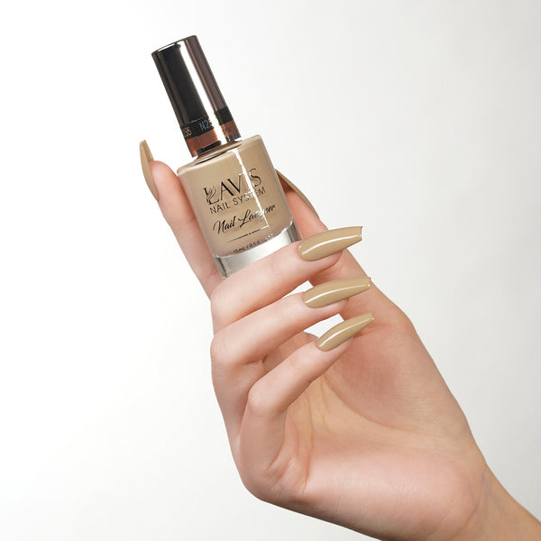 LAVIS Nail Lacquer - 255 Ecru - 0.5oz by LAVIS NAILS sold by DTK Nail Supply