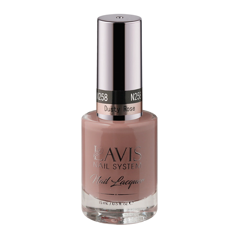 LAVIS Nail Lacquer - 258 Dusty Rose - 0.5oz by LAVIS NAILS sold by DTK Nail Supply