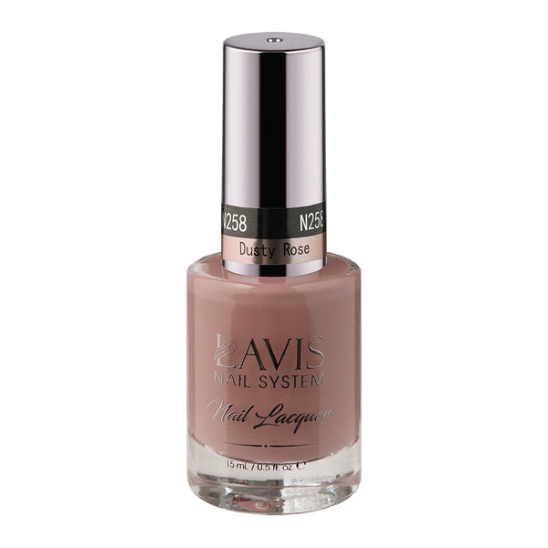 LAVIS Nail Lacquer - 258 Dusty Rose - 0.5oz by LAVIS NAILS sold by DTK Nail Supply