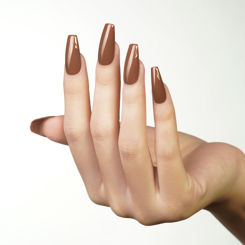 Lavis Gel Nail Polish Duo - 261 Brown Colors - Caramel Apple by LAVIS NAILS sold by DTK Nail Supply