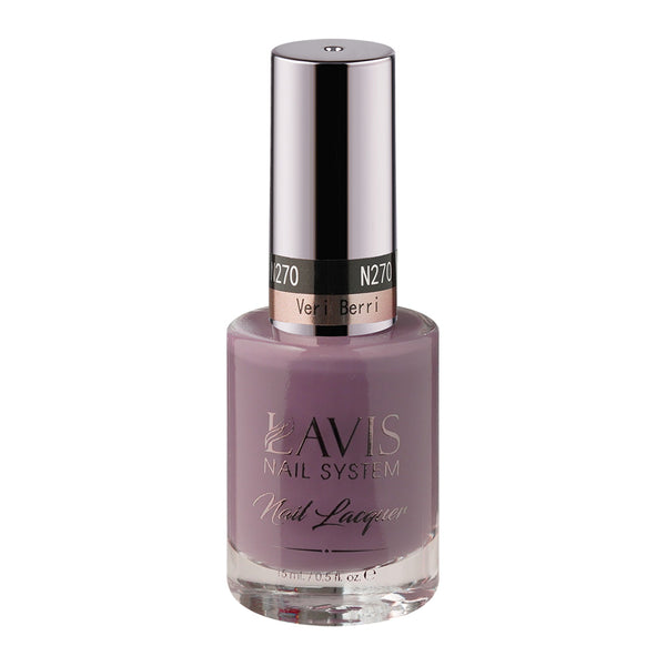 LAVIS Nail Lacquer - 270 Veri Berri - 0.5oz by LAVIS NAILS sold by DTK Nail Supply