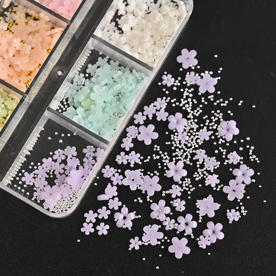 Mixed Acrylic Flower & Pearl Bead Set - 01 - Cutesy by OTHER sold by DTK Nail Supply