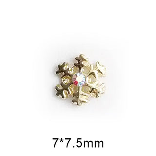  #3A Snowflake Nail Charms - Gold by Nail Charm sold by DTK Nail Supply
