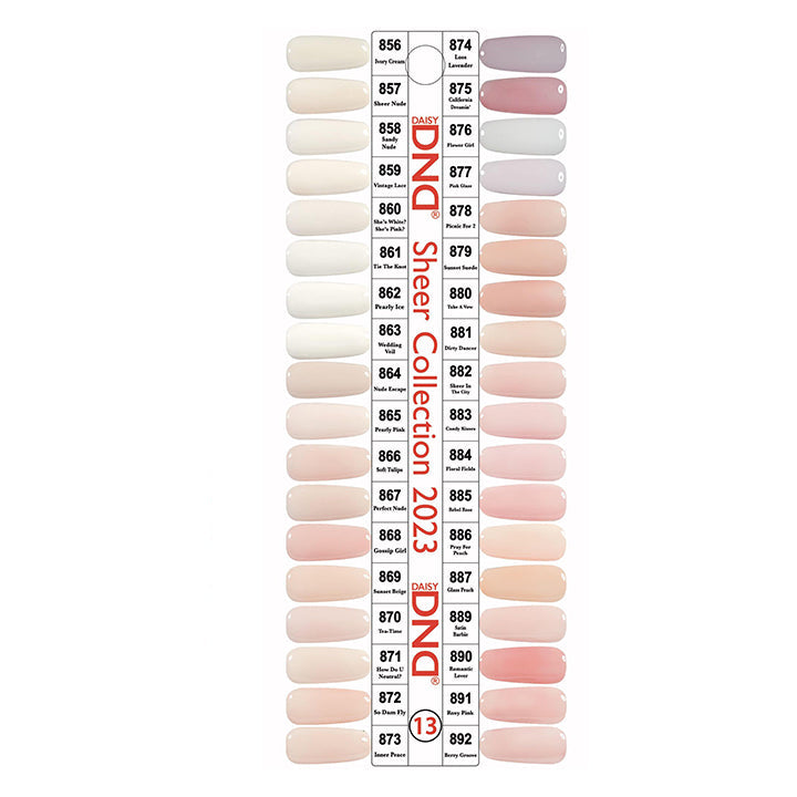 DND Part 13 - Set of 34 Gel & Lacquer Combos by DND - Daisy Nail Designs sold by DTK Nail Supply