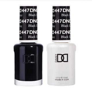  DND Gel Nail Polish Duo - 447 Black Colors - Black Licorice by DND - Daisy Nail Designs sold by DTK Nail Supply