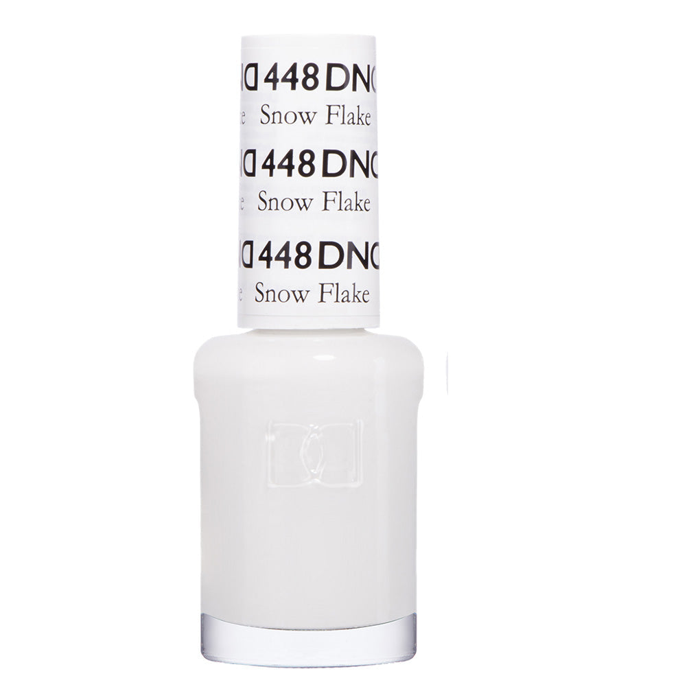 DND Nail Lacquer - 448 White Colors - Snow Flake by DND - Daisy Nail Designs sold by DTK Nail Supply
