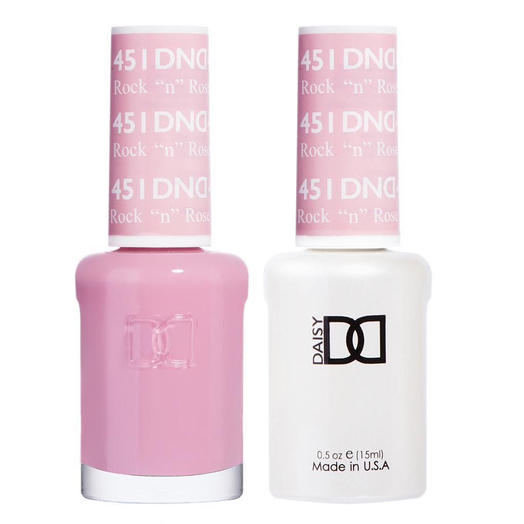 DND 451 Rock "n" Rose - DND Gel Polish & Matching Nail Lacquer Duo Set - 0.5oz