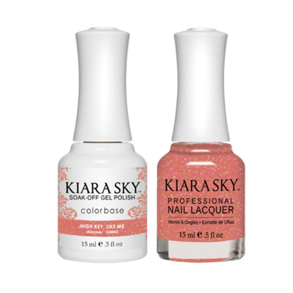 Kiara Sky Gel Nail Polish Duo - All-In-One - 5042 HIGH KEY, LIKE ME by Kiara Sky sold by DTK Nail Supply