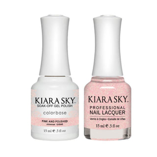  Kiara Sky Gel Nail Polish Duo - All-In-One - 5045 PINK AND POLISHED by Kiara Sky sold by DTK Nail Supply