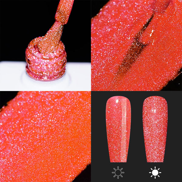 LAVIS Reflective R05 - 19 - Gel Polish 0.5 oz - Neon Lights Reflective Collection by LAVIS NAILS sold by DTK Nail Supply
