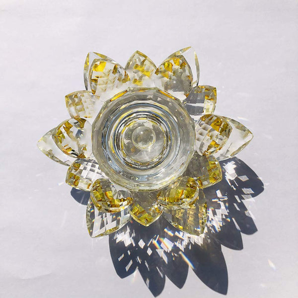 Crystal Lotus Flower Dappen Dish - Gold #4 by Other sold by DTK Nail Supply