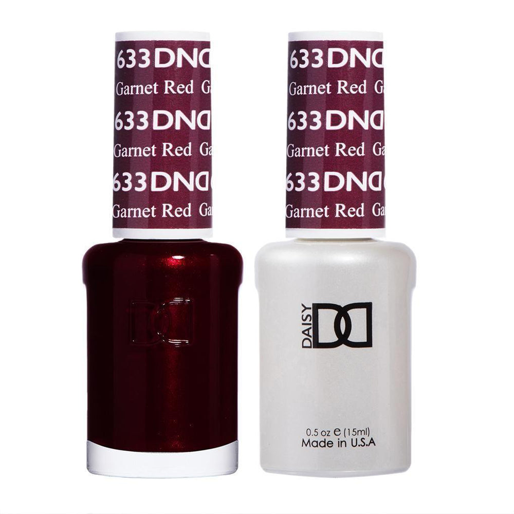 DND Gel Nail Polish Duo - 633 Garnet Red by DND - Daisy Nail Designs sold by DTK Nail Supply