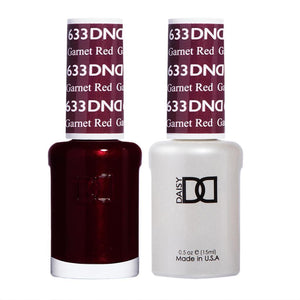 DND Gel Nail Polish Duo - 633 Garnet Red by DND - Daisy Nail Designs sold by DTK Nail Supply