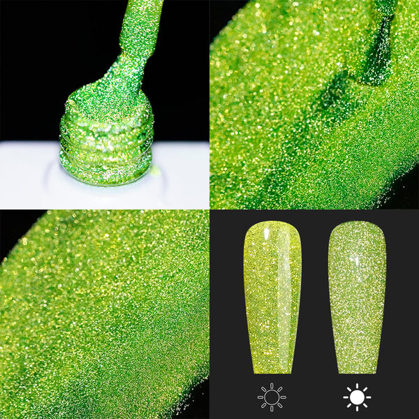 LAVIS Reflective R05 - 20 - Gel Polish 0.5 oz - Neon Lights Reflective Collection by LAVIS NAILS sold by DTK Nail Supply