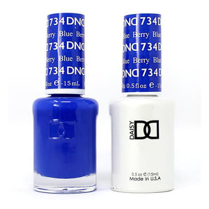 DND Gel Nail Polish Duo - 734 Berry Blue by DND - Daisy Nail Designs sold by DTK Nail Supply