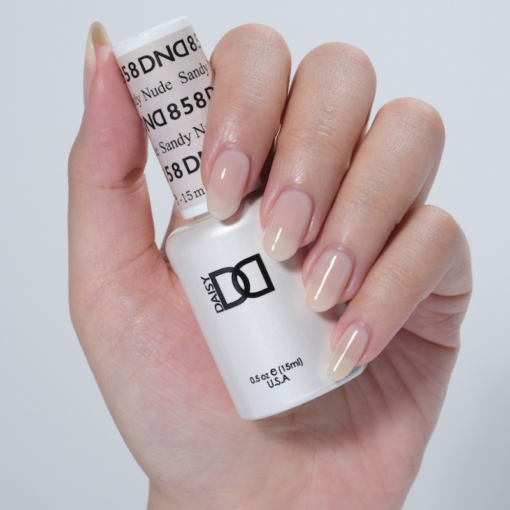 DND Gel Nail Polish Duo - 858 Sandy Nude by DND - Daisy Nail Designs sold by DTK Nail Supply
