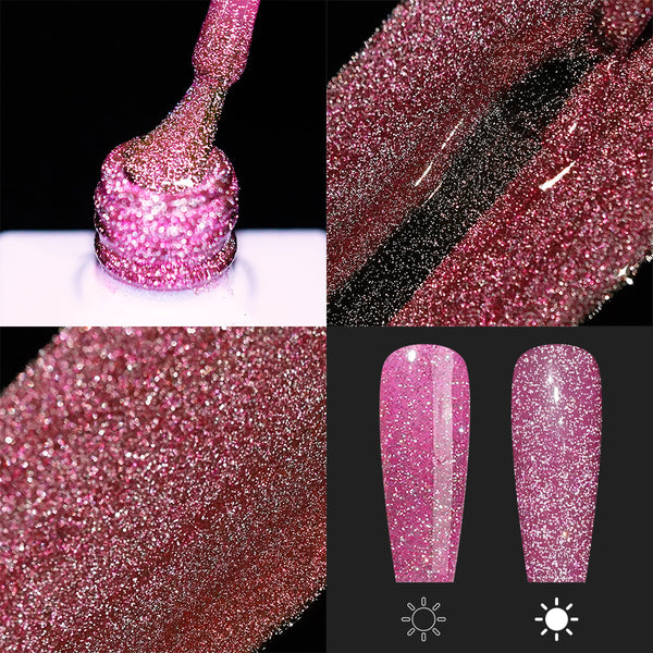LAVIS Reflective R05 - 23 - Gel Polish 0.5 oz - Neon Lights Reflective Collection by LAVIS NAILS sold by DTK Nail Supply
