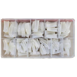  DND Acrylic Pre-Made Tips - Natural - 500pcs Box (Sizes #0-10) by DND - Daisy Nail Designs sold by DTK Nail Supply