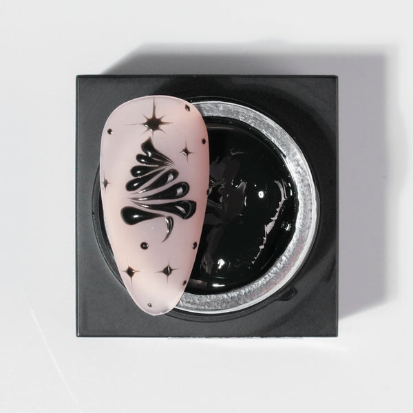 Emboss Gel Polish Nail Art - 0.5oz Black