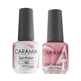  Caramia Gel Nail Polish Duo - 040 Pink Colors by Caramia sold by DTK Nail Supply