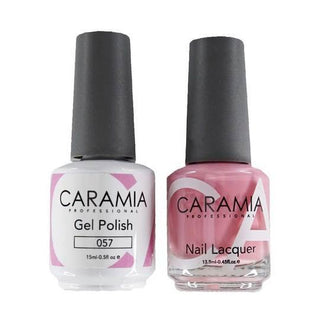  Caramia Gel Nail Polish Duo - 057 Pink Colors by Caramia sold by DTK Nail Supply