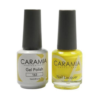  Caramia Gel Nail Polish Duo - 163 Yellow, Neon Colors by Caramia sold by DTK Nail Supply