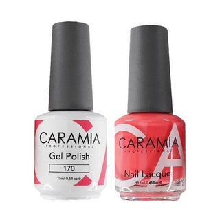  Caramia Gel Nail Polish Duo - 170 Pink Colors by Caramia sold by DTK Nail Supply