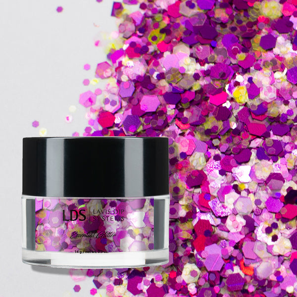 LDS Confetti Glitter Nail Art - 0.5oz CF02 Hideaway by LDS sold by DTK Nail Supply