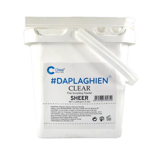  Chisel Daplaghien Powder Pink & White - Clear - 5lbs by Chisel sold by DTK Nail Supply
