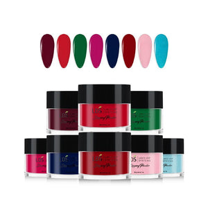 LDS Christmas Collection 1oz/ea (08 Colors): 013, 140, 141, 139, 138, 137, 145, 144 by LDS sold by DTK Nail Supply