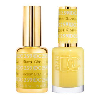  DND DC Gel Nail Polish Duo - 259 Yellow Colors - Glossy Stars by DND DC sold by DTK Nail Supply