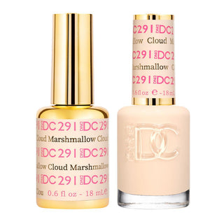  DND DC Gel Nail Polish Duo - 291 Nude Colors - Marshmallow Cloud by DND DC sold by DTK Nail Supply
