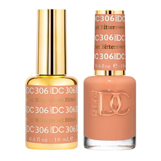  DND DC Gel Nail Polish Duo - 306 Blush Colors - Bittersweet by DND DC sold by DTK Nail Supply