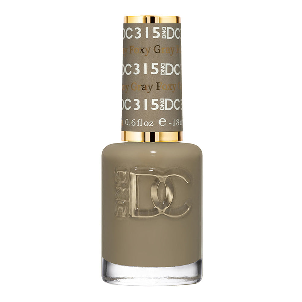 DND DC Nail Lacquer - 315 Moss Colors - Foxy Gray by DND DC sold by DTK Nail Supply