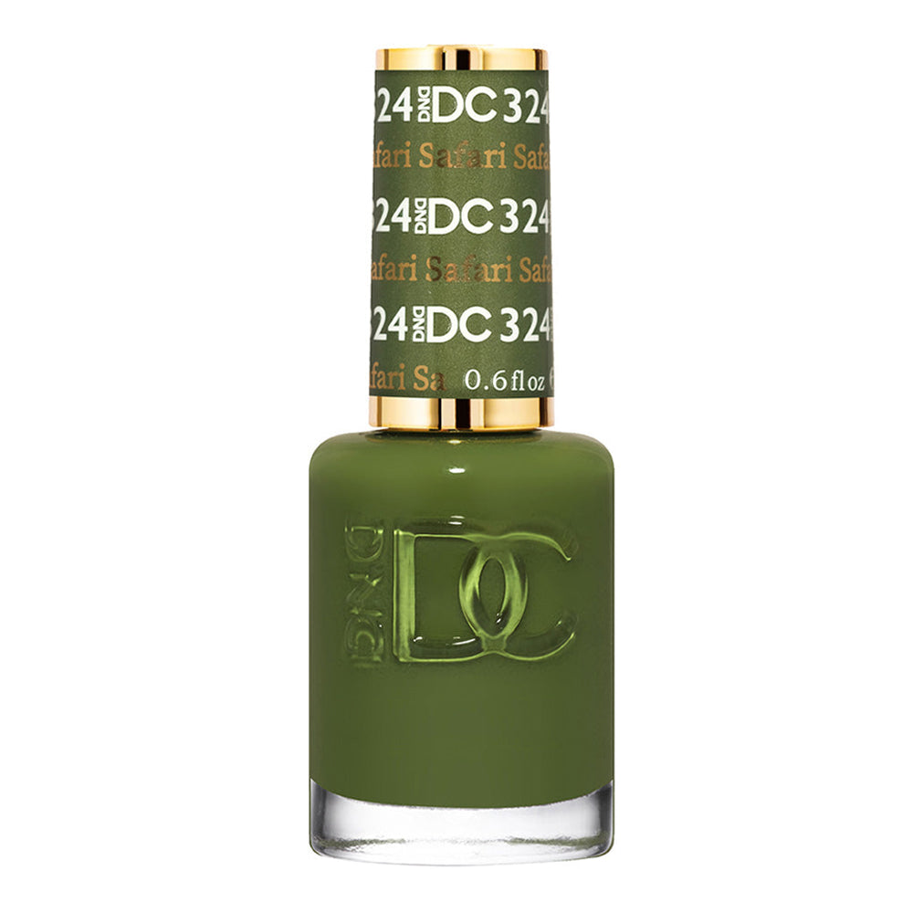 DND DC Nail Lacquer - 324 Green Colors - Safari by DND DC sold by DTK Nail Supply