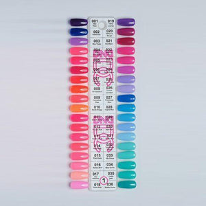 DC Duo Color Swatches - Single - 1 by DND - Daisy Nail Designs sold by DTK Nail Supply