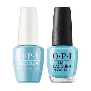 OPI Gel Nail Polish Duo - E75 Can't Find My Czechbook - Blue Colors by OPI sold by DTK Nail Supply