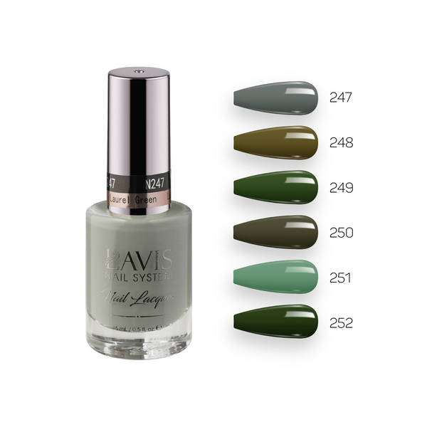 Lavis Nail Lacquer Fall Winter Set N3 (6 colors): 247, 248, 248, 250, 251, 252 by LAVIS NAILS sold by DTK Nail Supply