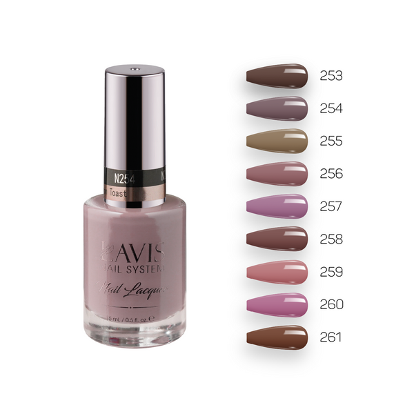 Lavis Nail Lacquer Fall Winter Set N3 (9 colors): 253, 254, 255, 256, 257, 258, 259, 260, 261 by LAVIS NAILS sold by DTK Nail Supply